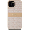 DKNY Leather Mono Stripe & Metal Logo case for iPhone 15 / 14 / 13 - pink - (DK000069-0)