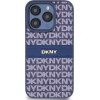DKNY Leather Mono Stripe & Metal Logo case for iPhone 15 Pro - blue - (DK000074-0)