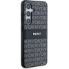 DKNY Leather Mono Stripe & Metal Logo case for Samsung Galaxy S24 - black - (DK000142-0)