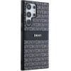 DKNY Leather Mono Stripe & Metal Logo case for Samsung Galaxy S24 Ultra - black - (DK000144-0)