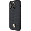 DKNY Leather Monogram Pattern Metal Logo MagSafe Case for iPhone 14 Pro Max - Black - (DK000084-0)