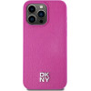 DKNY Leather Monogram Pattern Metal Logo MagSafe Case for iPhone 15 Pro Max - Pink - (DK000100-0)
