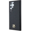 DKNY Leather Pattern Metal Logo MagSafe case for Samsung Galaxy S24 Ultra - black - (DK000079-0)