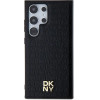 DKNY Leather Pattern Metal Logo MagSafe case for Samsung Galaxy S24 Ultra - black - (DK000079-0)