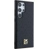 DKNY Leather Pattern Metal Logo MagSafe case for Samsung Galaxy S24 Ultra - black - (DK000079-0)
