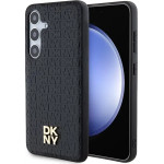 DKNY Leather Pattern Metal Logo MagSafe case for Samsung Galaxy S24+ - black - (DK000078-0)