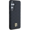 DKNY Leather Pattern Metal Logo MagSafe case for Samsung Galaxy S24+ - black - (DK000078-0)
