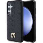 DKNY Leather Pattern Metal Logo MagSafe case for Samsung Galaxy S24 - black - (DK000077-0)