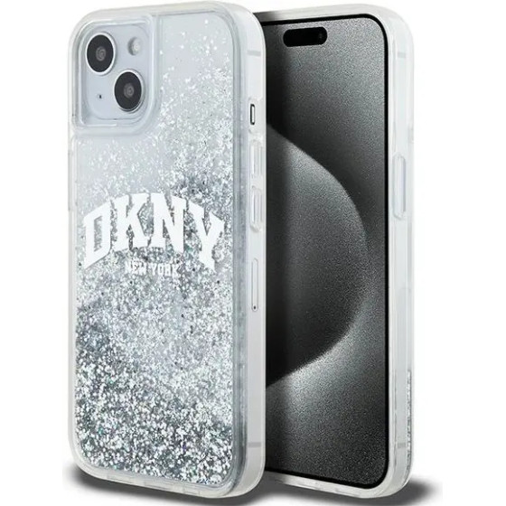 DKNY Liquid Glitter Big Logo case for iPhone 15 / 14 / 13 - white - (DK000037-0)