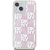 DKNY Liquid Glitter Multilogo case for iPhone 15 / 14 / 13 - pink - (DK000043-0)
