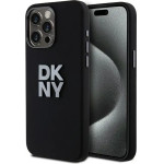 DKNY Liquid Silicone Metal Logo iPhone 15 Pro Case - Black - (DK000046-0)