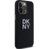 DKNY Liquid Silicone Metal Logo iPhone 15 Pro Case - Black - (DK000046-0)