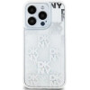 DKNY Liquid Glitter Multilogo case for iPhone 15 Pro - white - (DK000041-0)