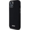 DKNY Liquid Silicone Small Metal Logo MagSafe Case for iPhone 14/15/13 - Black - (DK000047-0)