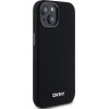 DKNY Liquid Silicone Small Metal Logo MagSafe Case for iPhone 14/15/13 - Black - (DK000047-0)