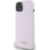 DKNY Liquid Silicone Small Metal Logo MagSafe Case for iPhone 14/15/13 - Pink - (DK000049-0)