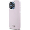 DKNY Liquid Silicone Small Metal Logo MagSafe case for iPhone 15 Pro - pink - (DK000013-0)