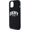 DKNY Liquid Silicone White Printed Logo MagSafe Case for iPhone 12/12 Pro - Black - (DK000015-0)