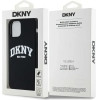 DKNY Liquid Silicone White Printed Logo MagSafe Case for iPhone 12/12 Pro - Black - (DK000015-0)
