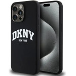 DKNY Liquid Silicone White Printed Logo MagSafe case for iPhone 15 Pro Max - black - (DK000025-0)