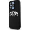 DKNY Liquid Silicone White Printed Logo MagSafe Case for iPhone 13 Pro / 13 - Black - (DK000016-0)