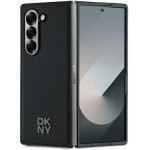 DKNY Magsafe Plain Leather Metal Stack Logo Case for Samsung Galaxy Z Fold 6 - Black - (DK000227-0)