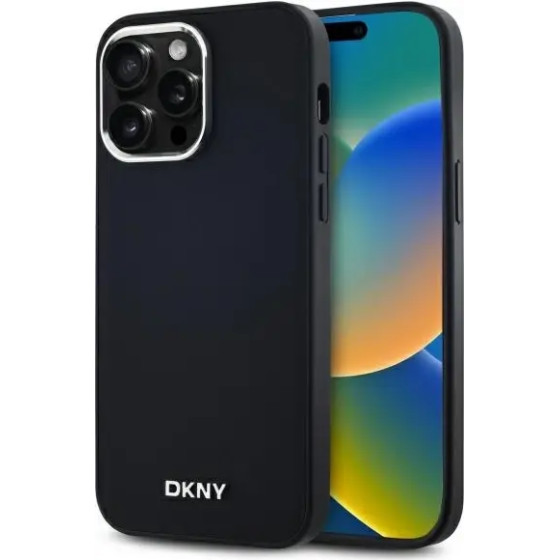 DKNY Plain Logo MagSafe iPhone 14 Pro Max Case - Black - (DK000237-0)
