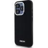 DKNY Plain Logo MagSafe iPhone 15 Pro Case - Black - (DK000240-0)