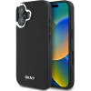 DKNY Plain Silver Logo MagSafe iPhone 16 Case - Black - (DK000247-0)