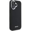 DKNY Plain Silver Logo MagSafe iPhone 16 Case - Black - (DK000247-0)