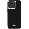 DKNY Plain Silver Logo MagSafe iPhone 16 Pro Case - Black - (DK000248-0)