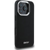 DKNY Plain Silver Logo MagSafe iPhone 16 Pro Case - Black - (DK000248-0)