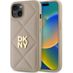 DKNY Quilted Stack Logo iPhone 14 Case - Beige - (DK000281-0)