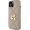 DKNY Quilted Stack Logo iPhone 14 Case - Beige - (DK000281-0)
