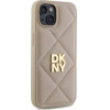 DKNY Quilted Stack Logo iPhone 14 Case - Beige - (DK000281-0)