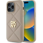 DKNY Quilted Stack Logo iPhone 14 Pro Case - Beige - (DK000282-0)