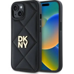 DKNY Quilted Stack Logo iPhone 14 Case - Black - (DK000274-0)