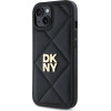 DKNY Quilted Stack Logo iPhone 14 Case - Black - (DK000274-0)