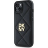 DKNY Quilted Stack Logo iPhone 15 Case - Black - (DK000277-0)