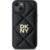 DKNY Quilted Stack Logo iPhone 15 Case - Black - (DK000277-0)