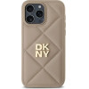DKNY Quilted Stack Logo iPhone 14 Pro Max Case - Beige - (DK000283-0)