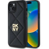 DKNY Quilted Stack Logo iPhone 15 Plus Case - Black - (DK000278-0)