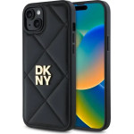 DKNY Quilted Stack Logo iPhone 15 Plus Case - Black - (DK000278-0)