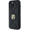 DKNY Quilted Stack Logo iPhone 15 Plus Case - Black - (DK000278-0)