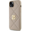 DKNY Quilted Stack Logo iPhone 15 Plus Case - Beige - (DK000285-0)