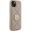 DKNY Quilted Stack Logo iPhone 15 Plus Case - Beige - (DK000285-0)