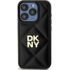 DKNY Quilted Stack Logo iPhone 15 Pro Case - Black - (DK000279-0)