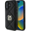 DKNY Quilted Stack Logo iPhone 16 Case - Black - (DK000250-0)
