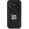 DKNY Quilted Stack Logo iPhone 16 Case - Black - (DK000250-0)