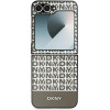 DKNY Repeat Pattern Bottom Stripe Case for Samsung Galaxy Z Flip 6 - Brown - (DK000220-0)